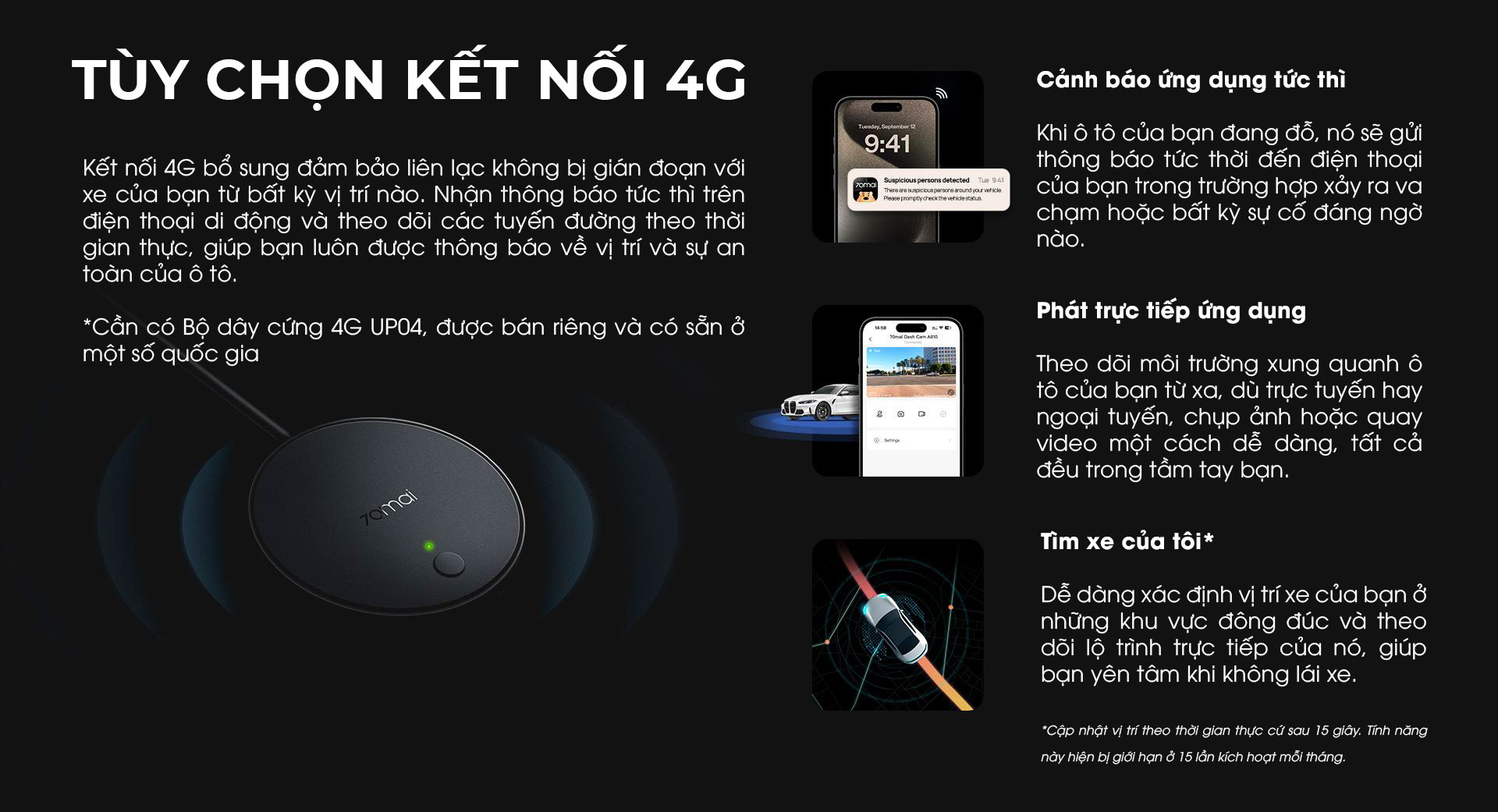 70mai-A510-ket-noi-4G